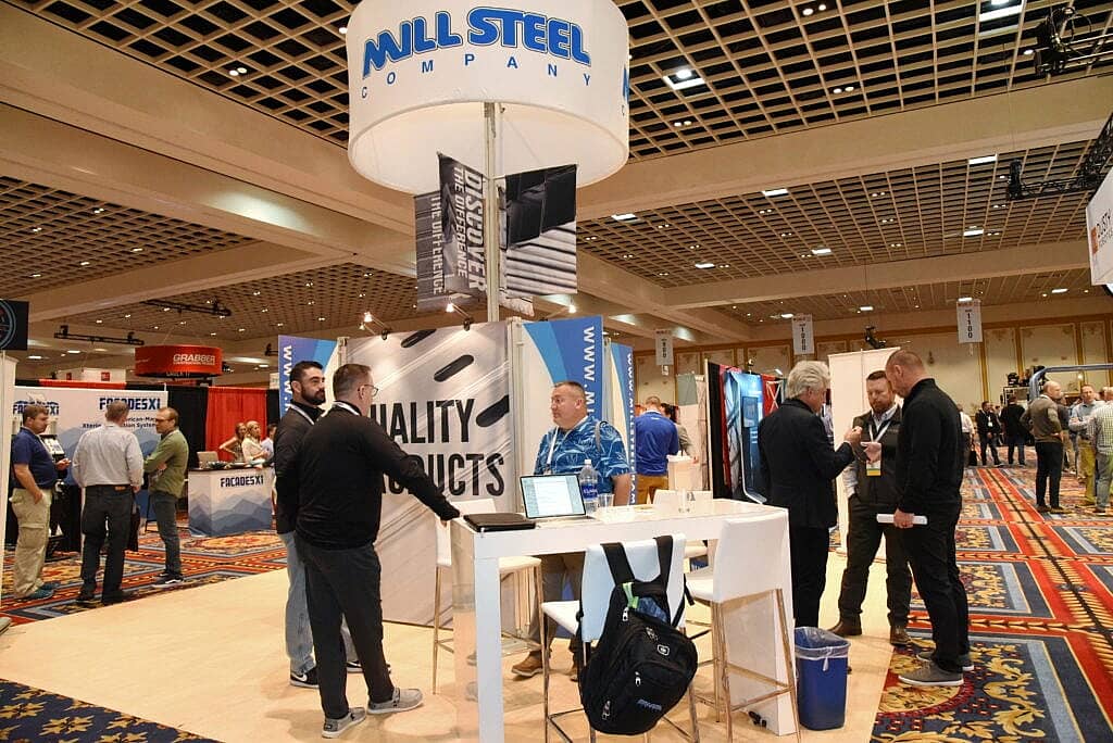 Mill steel company convention booth