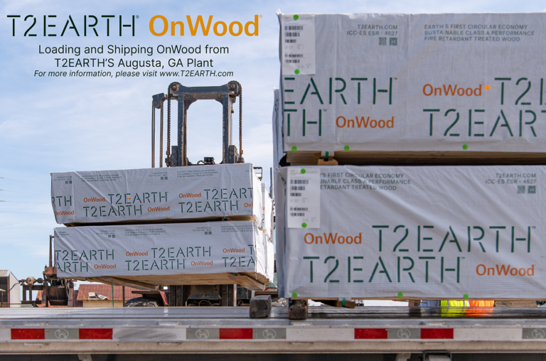 A truckbed full of T2Earth product.